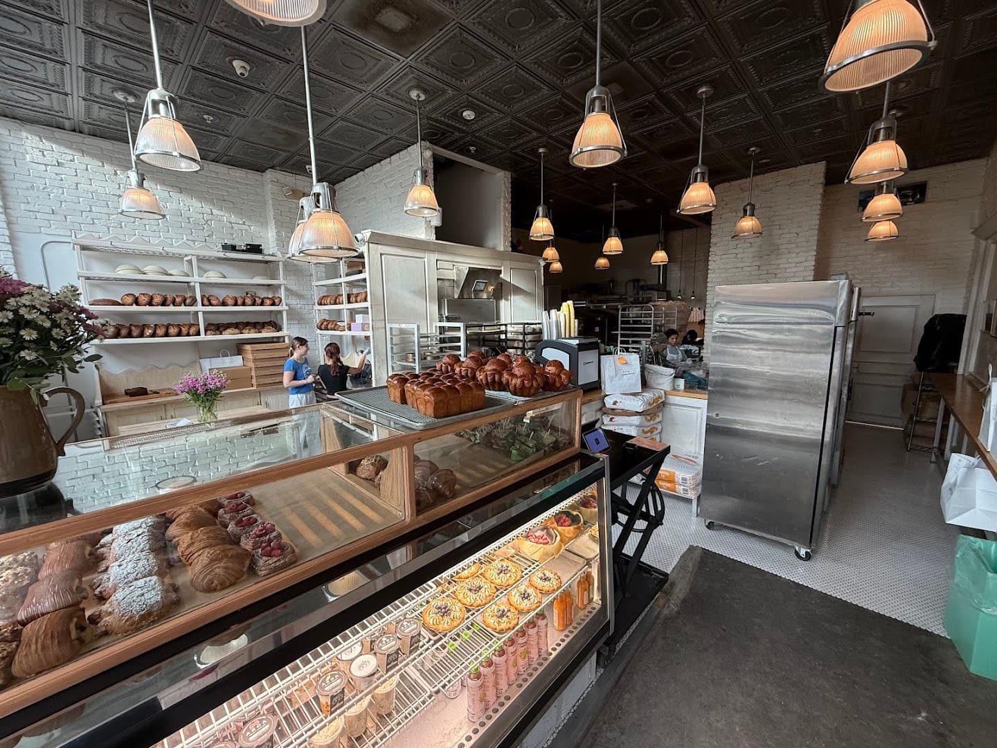 True Loaf Bakery interior with pastries in Miami Beach