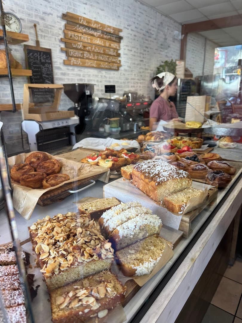 True Loaf Bakery interior with pastries in Miami Beach
