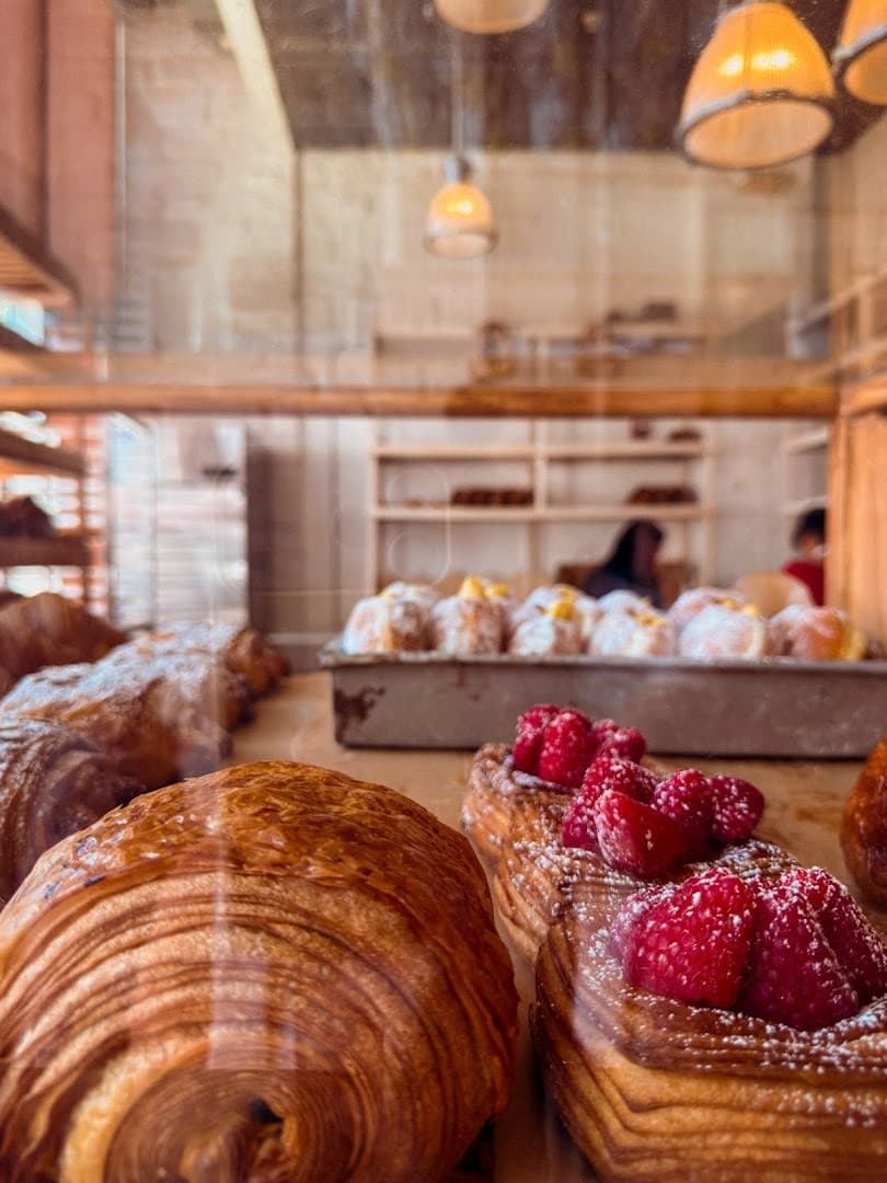Bakery display at True Loaf Bakery in Miami Beach