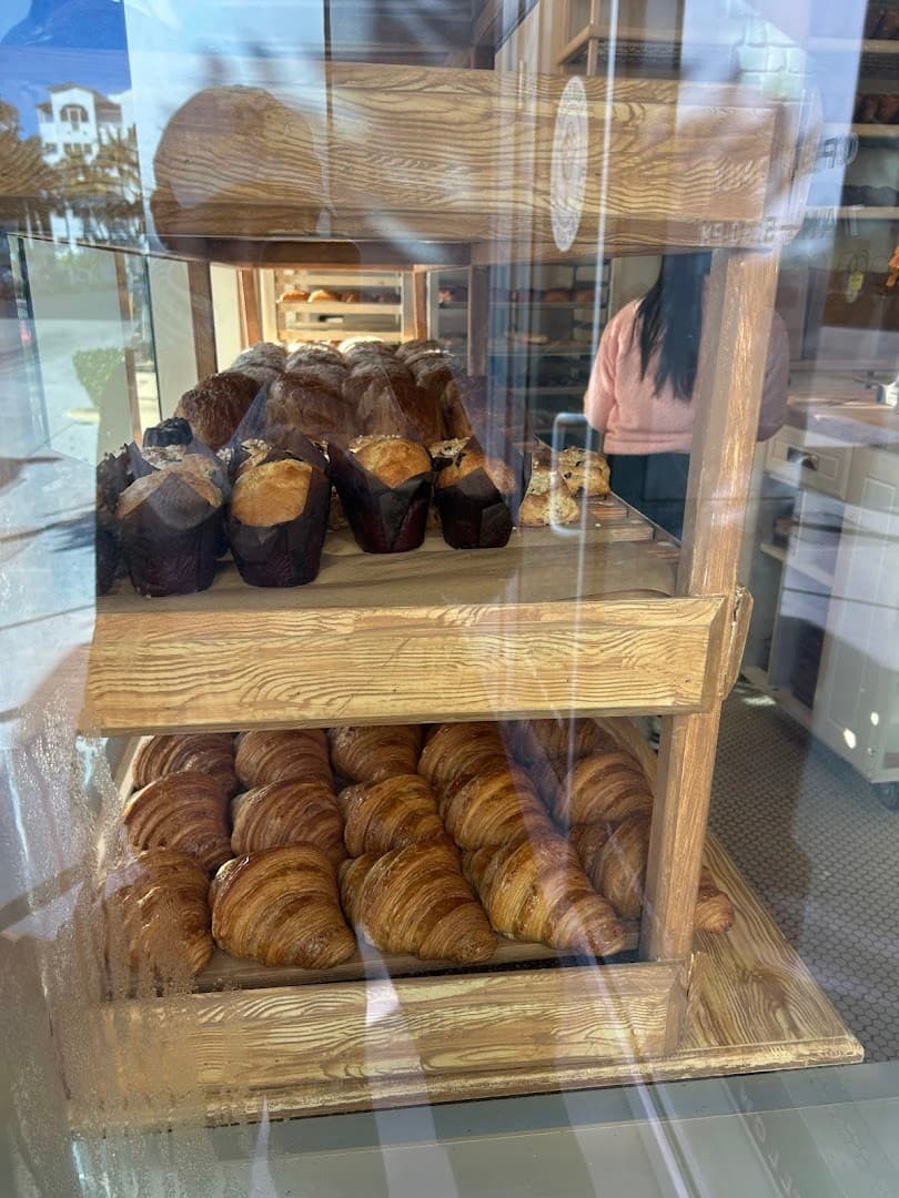 Bakery display at True Loaf Bakery in Miami Beach