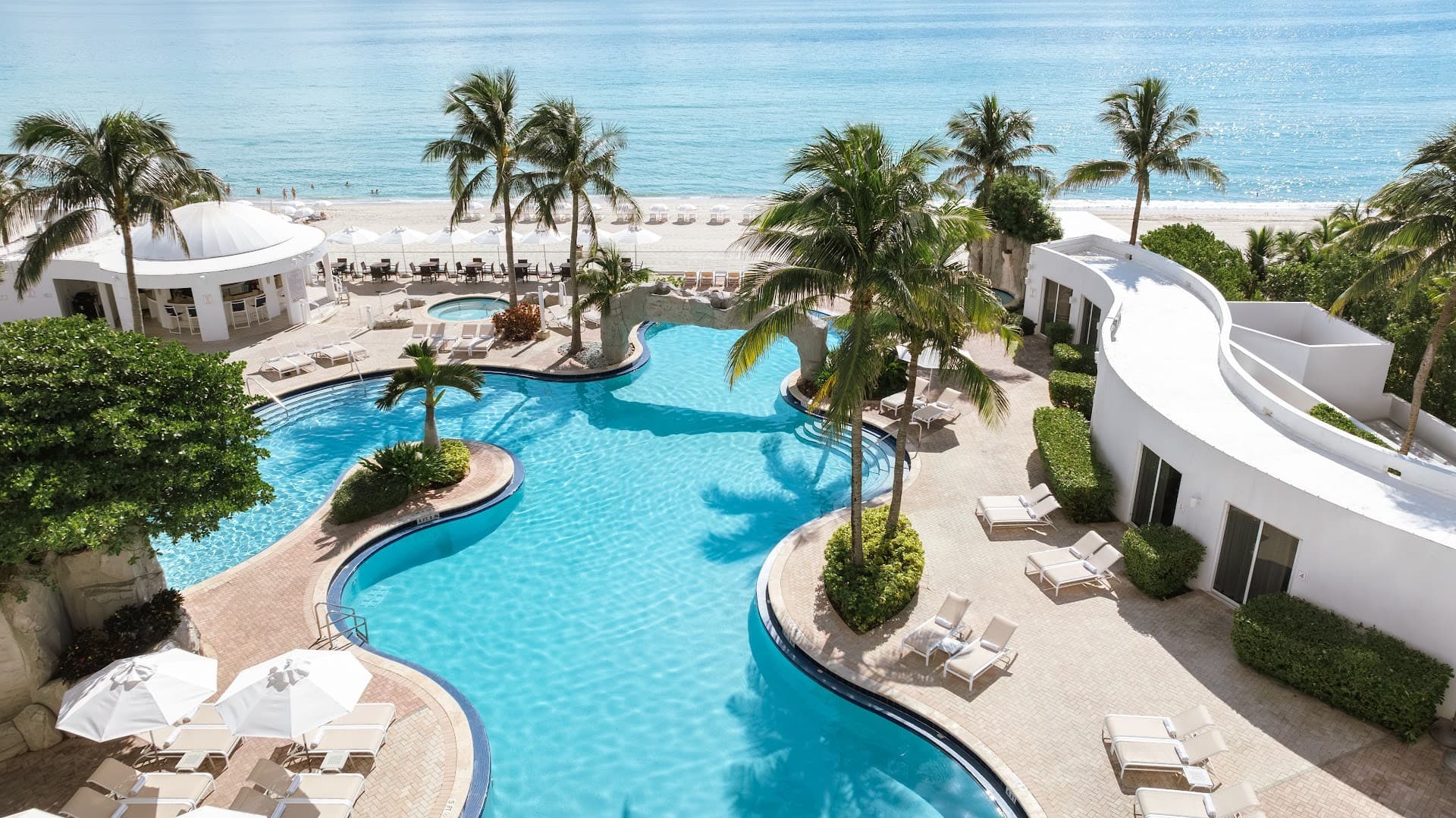 Trump International Beach Resort pool area in Sunny Isles Beach