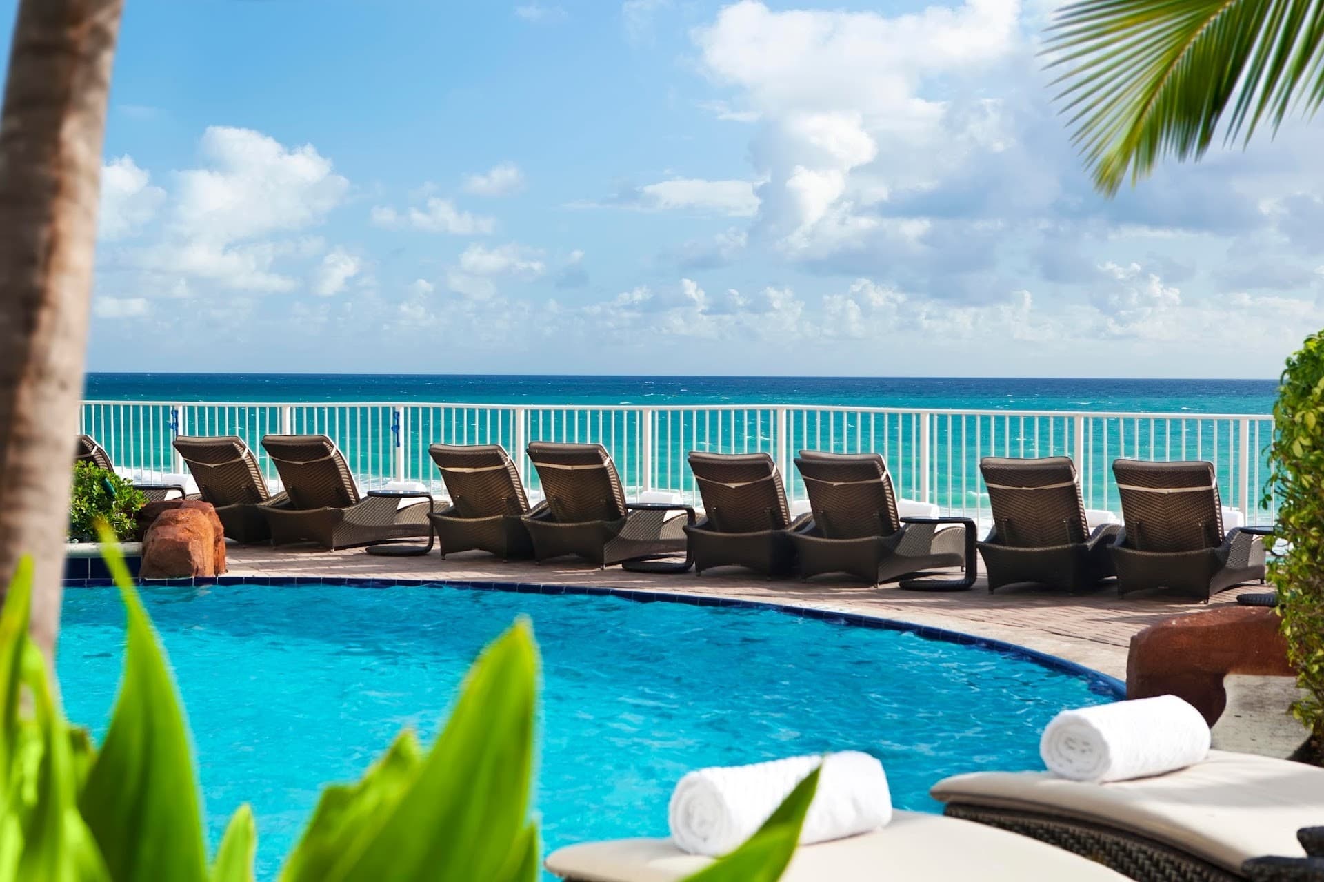 Trump International Beach Resort pool view in Sunny Isles Beach