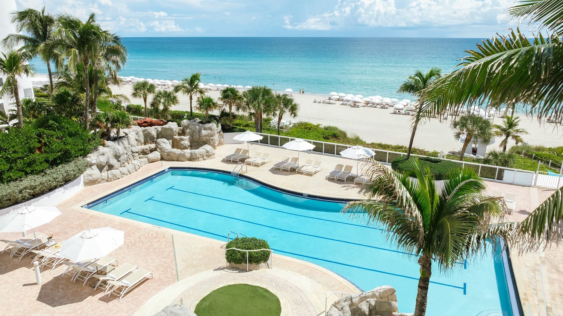 Trump International Beach Resort pool and beach view, Sunny Isles Beach