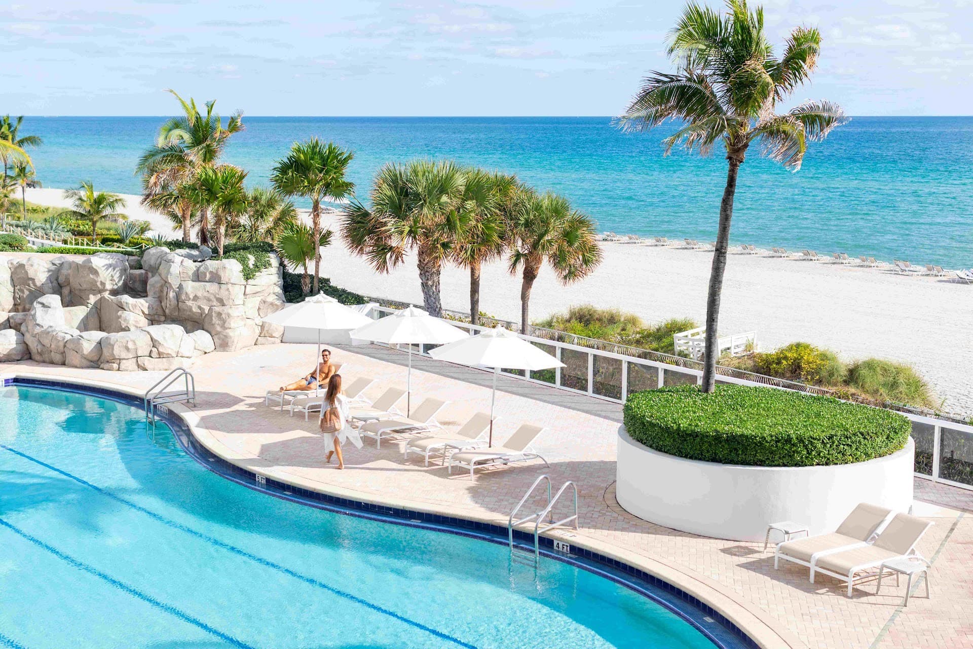 Trump International Beach Resort pool view in Sunny Isles Beach