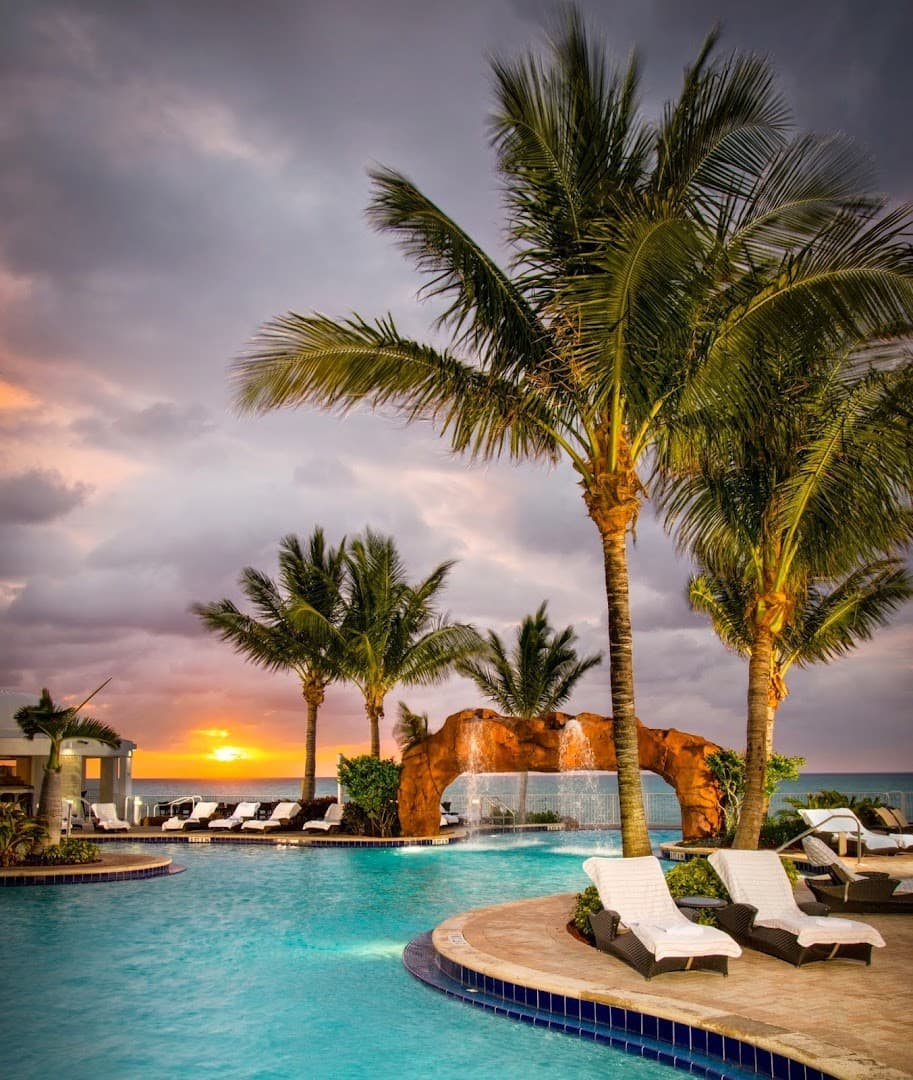 Trump International Beach Resort pool in Sunny Isles Beach