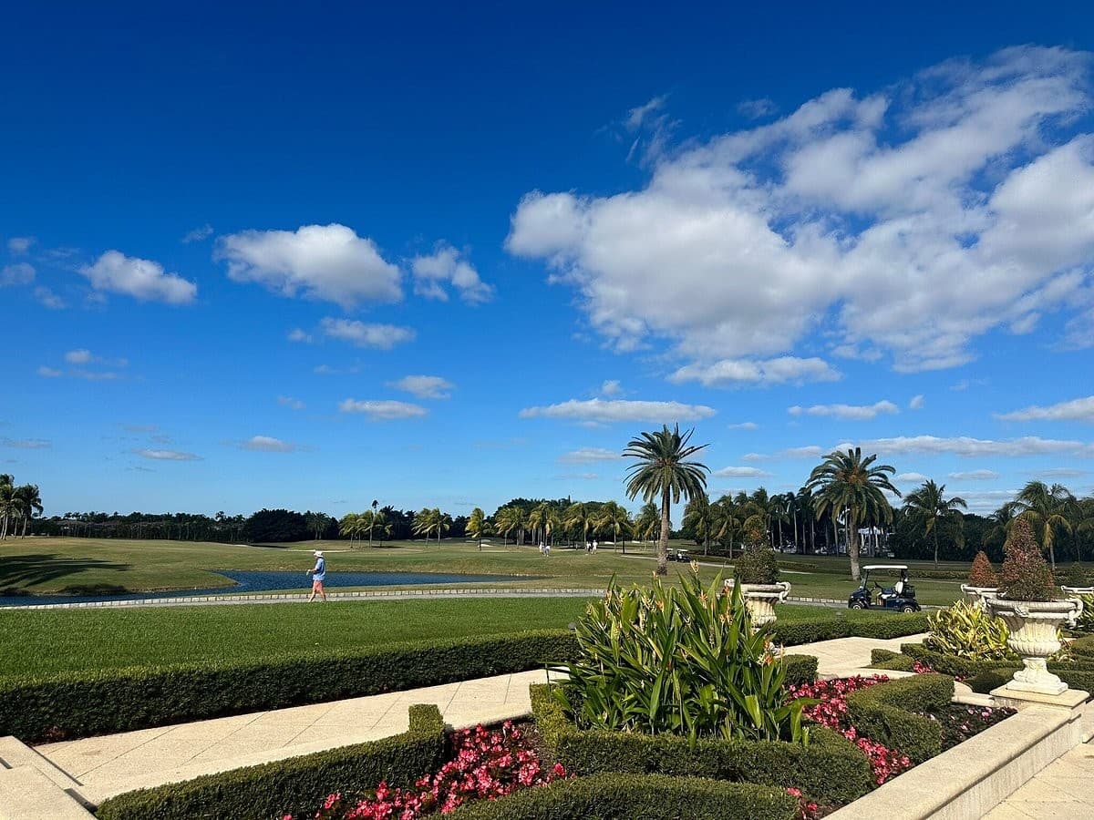 Beautiful garden view at Trump National Doral Miami