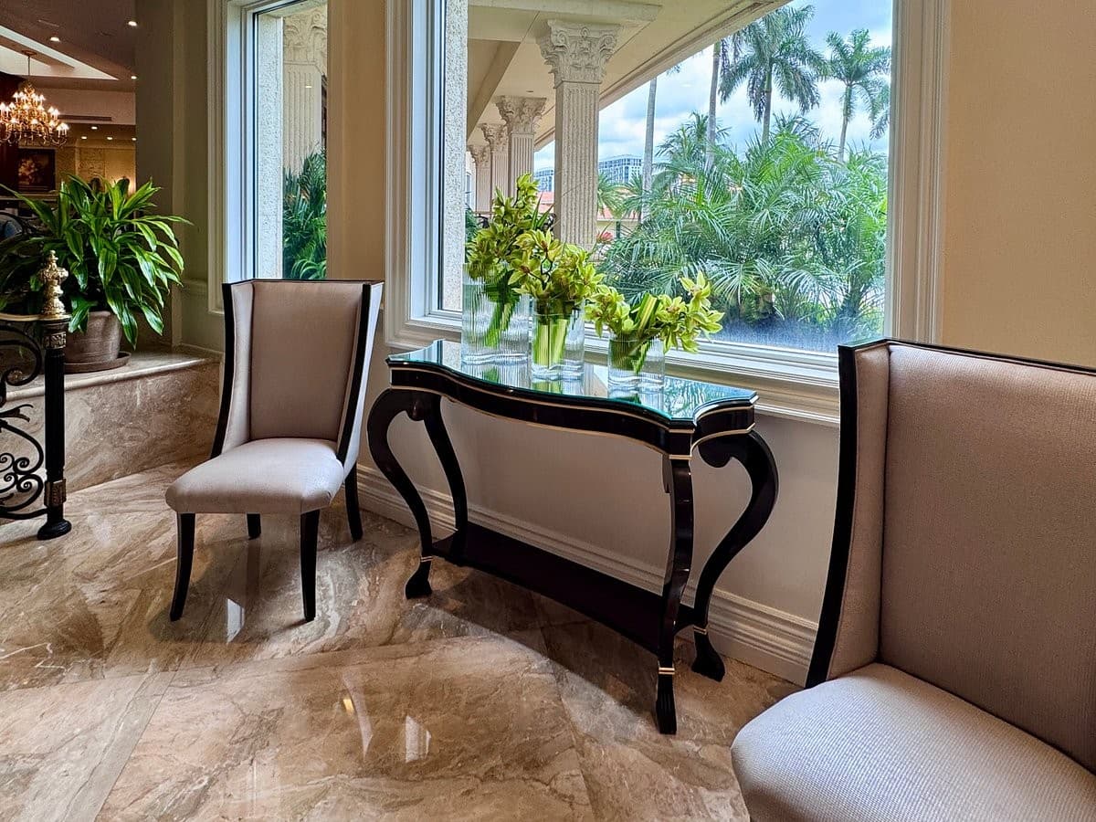 Elegant lobby at Trump National Doral Miami