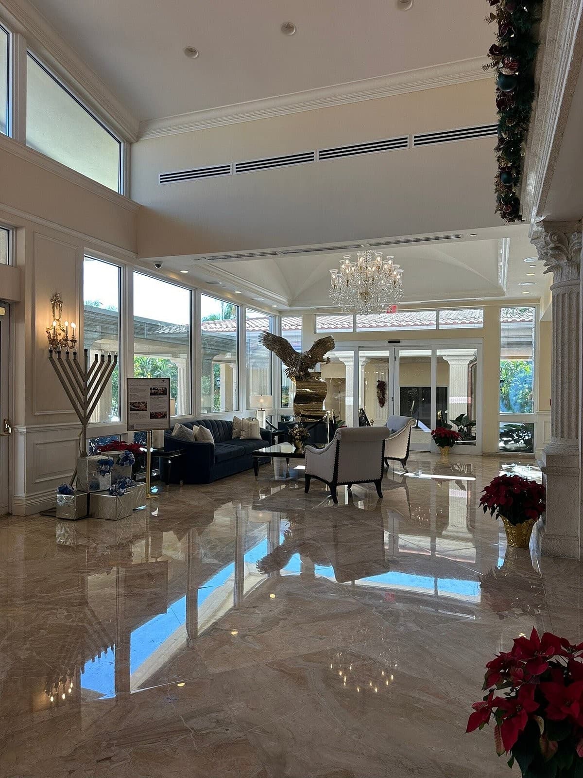 Trump National Doral Miami lobby with elegant decor