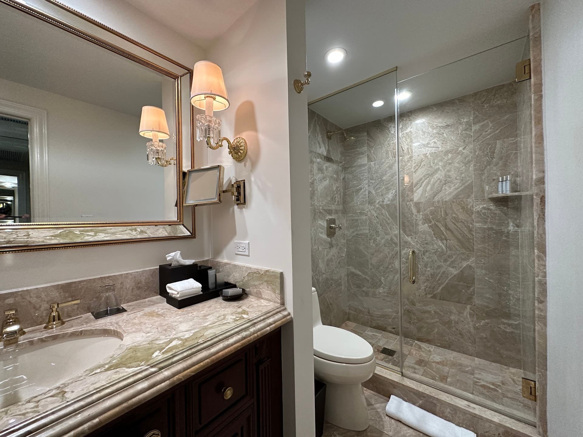 Luxurious bathroom at Trump National Doral Miami