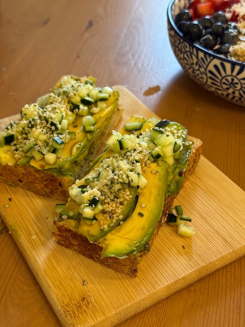 Avocado toast at Under the Mango Tree in Miami Beach