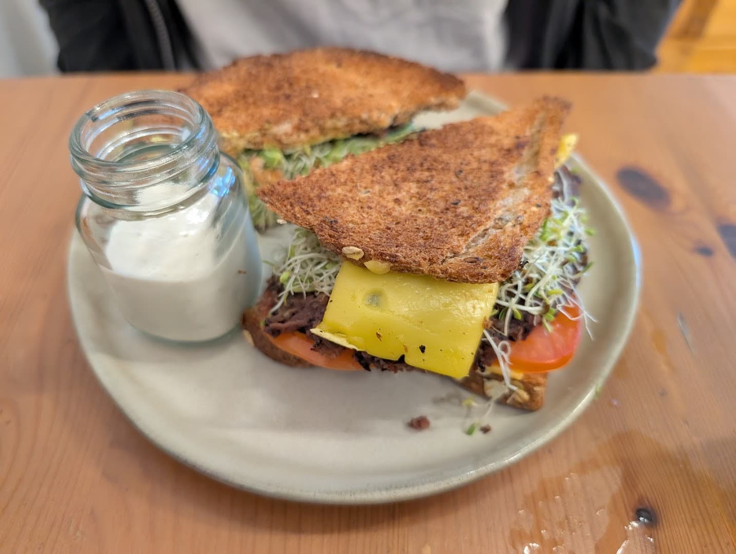 Delicious sandwich at Under the Mango Tree in Miami Beach