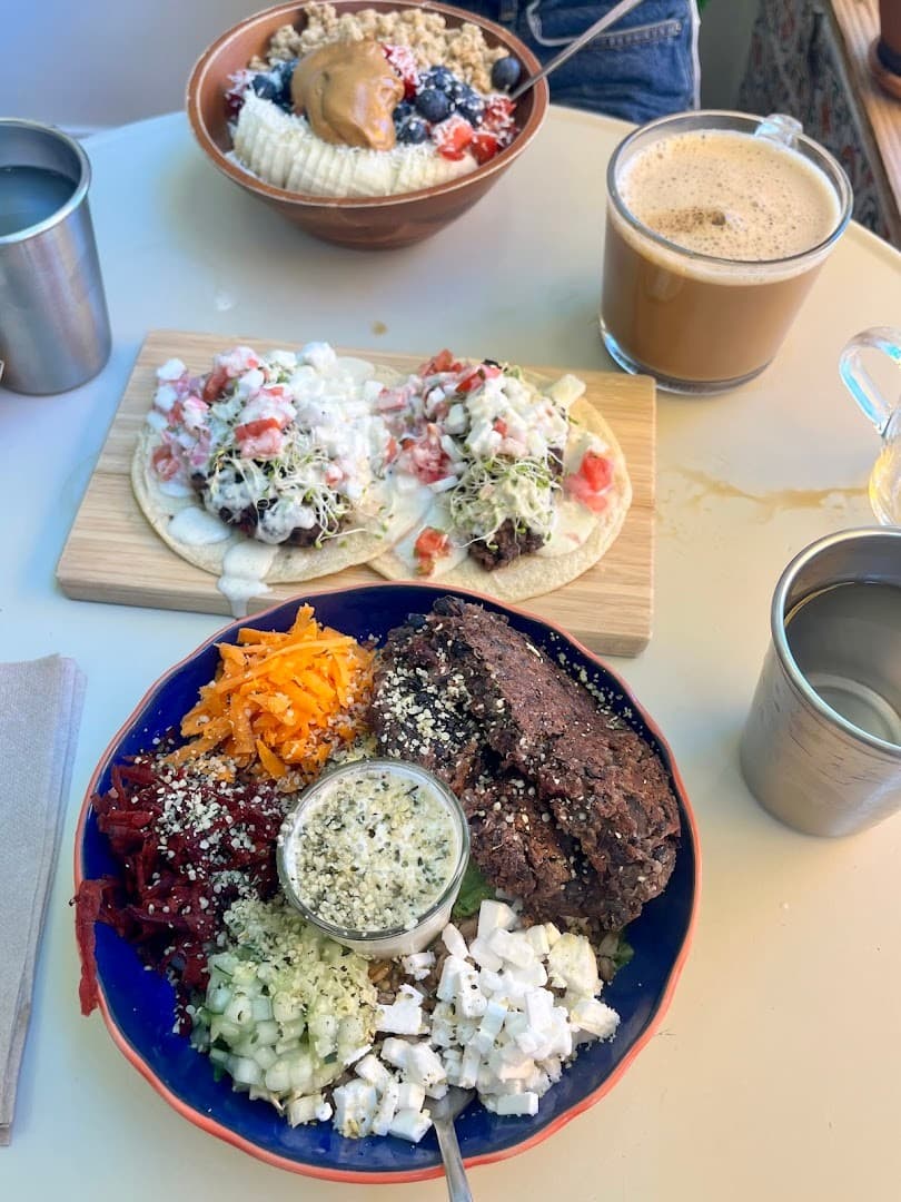 Healthy dishes at Under the Mango Tree in Miami Beach