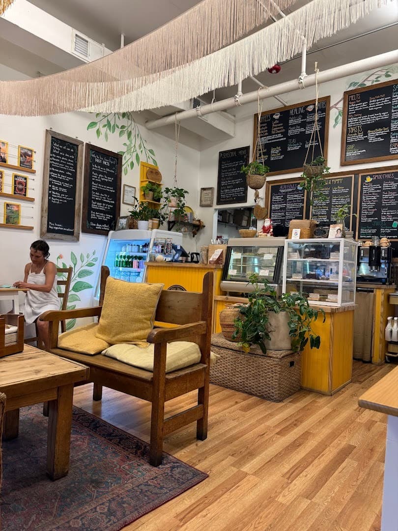Cozy interior of Under the Mango Tree in Miami Beach
