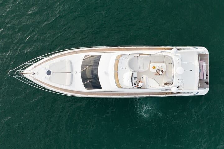 Luxury yacht on water at UNIQ Miami Yacht Charters