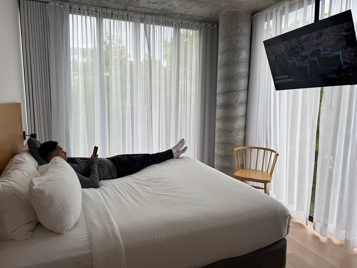 Upsun Hotel room in Miami Beach with modern decor