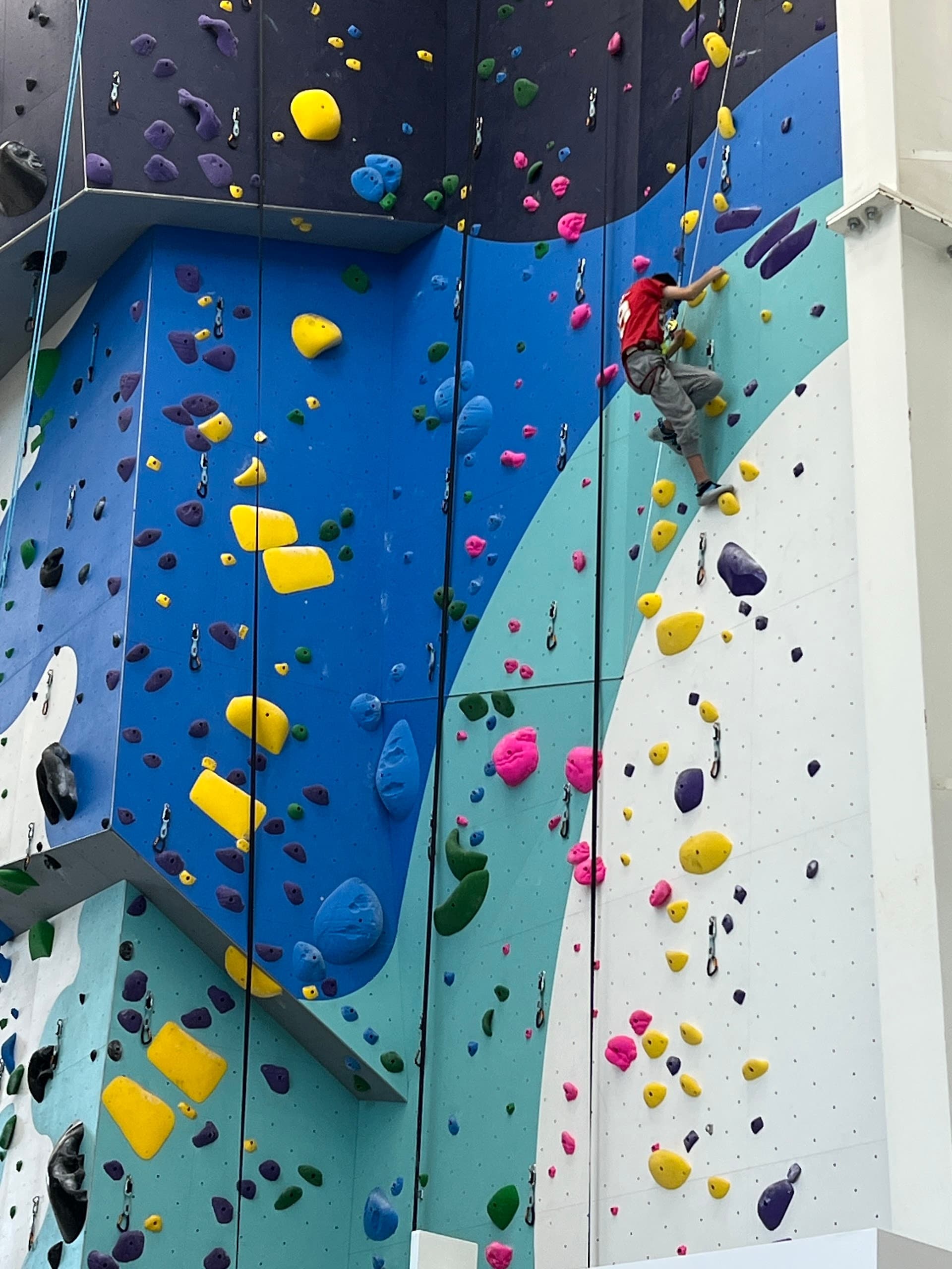 Climber at Velocity Climbing in Miami