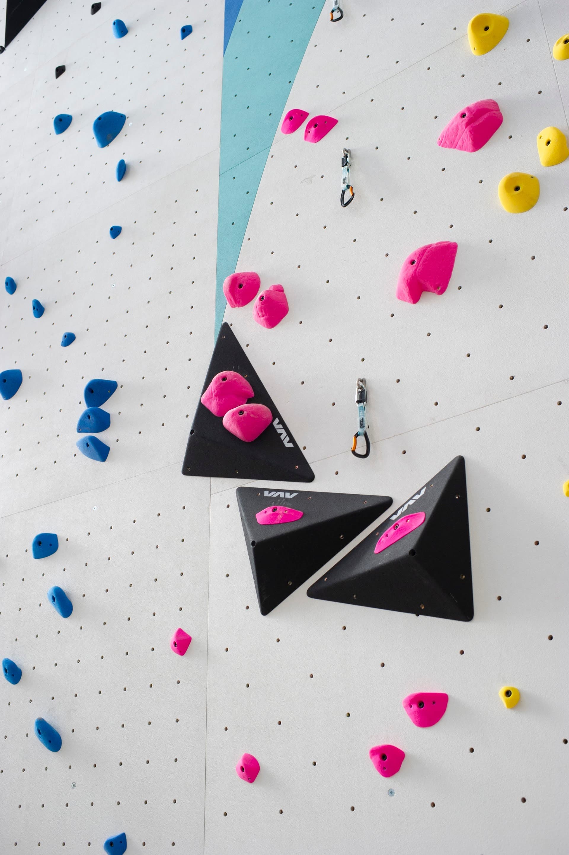 Climbing wall at Velocity Climbing in Miami