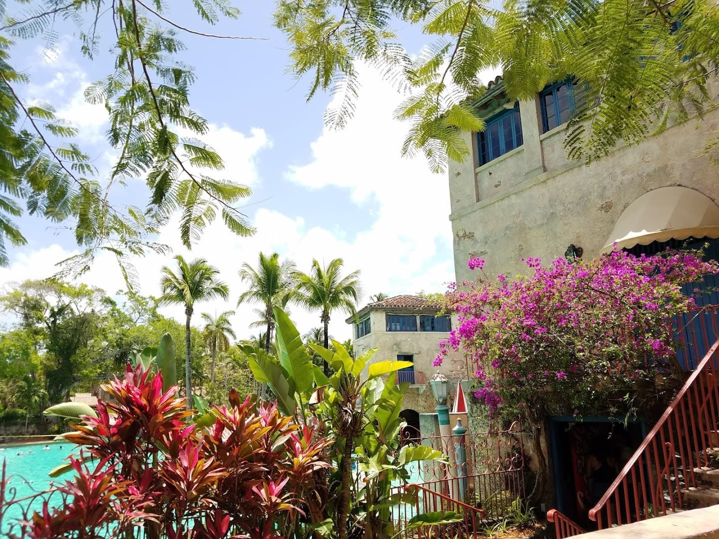 Beautiful gardens at Venetian Pool in Coral Gables
