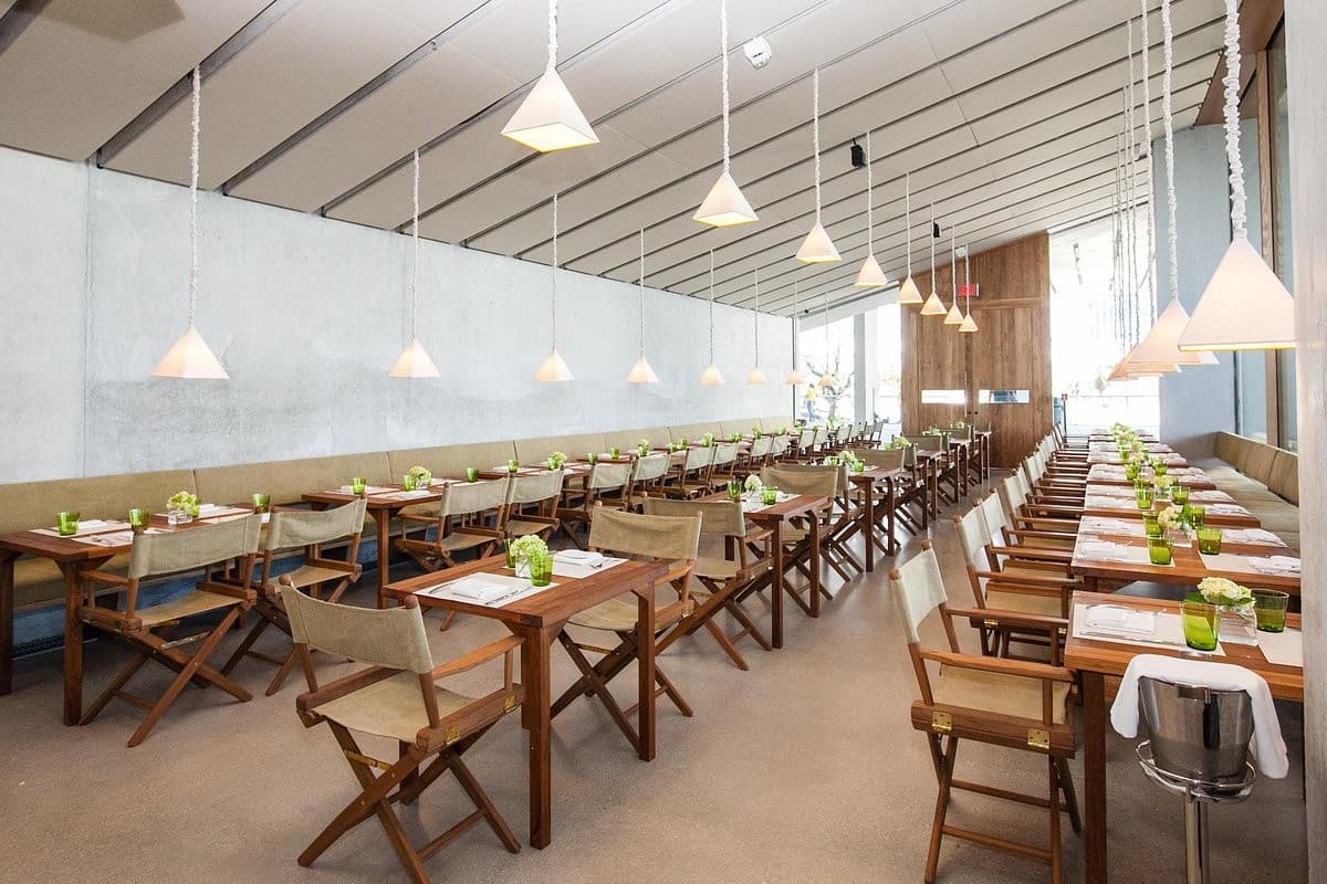 Interior view of Verde restaurant in Miami