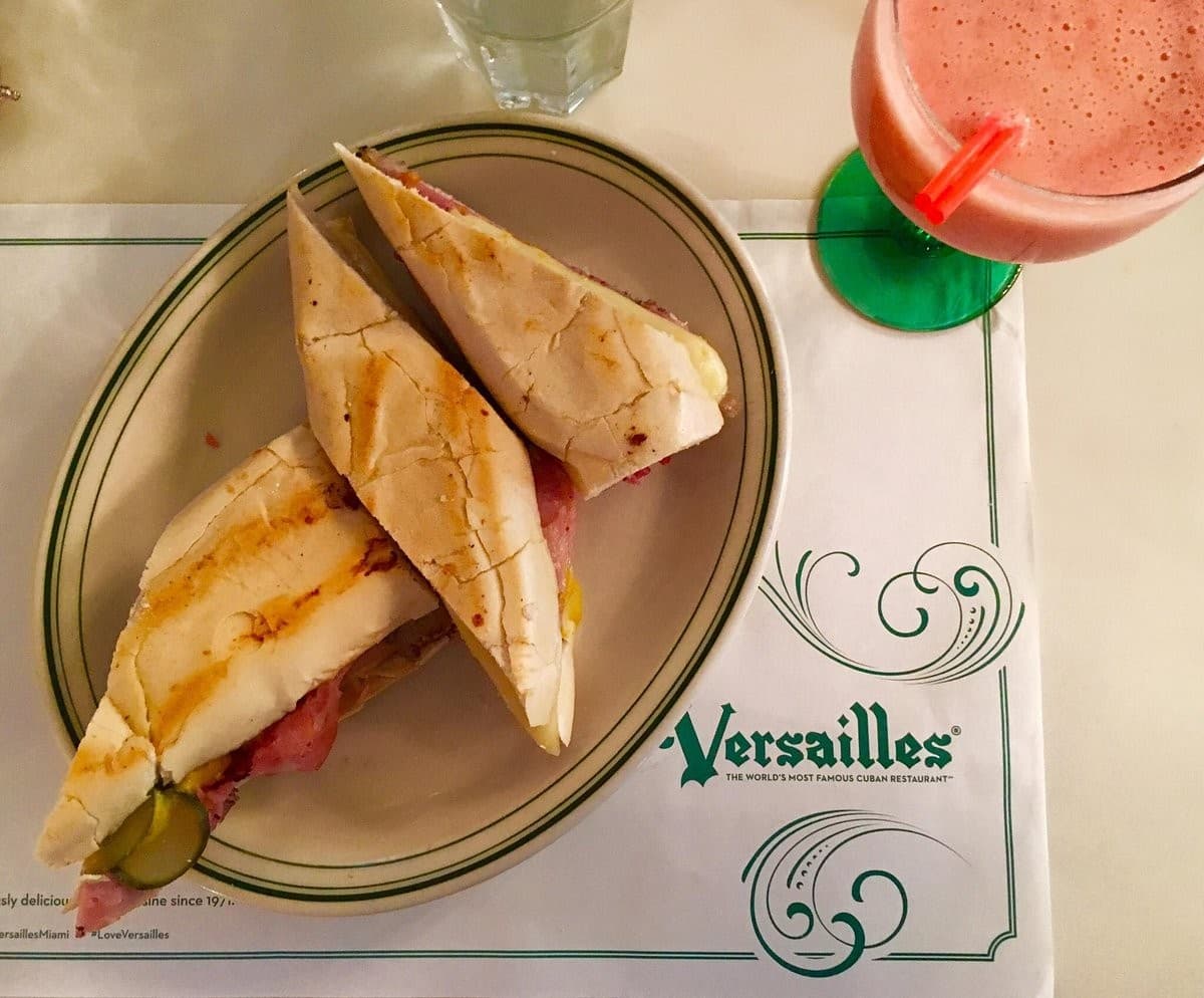 Cuban sandwich at Versailles Restaurant in Miami