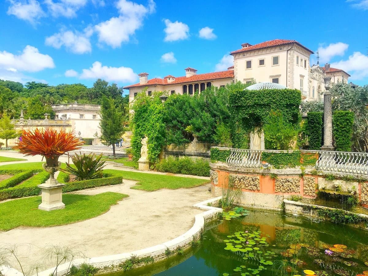 Vizcaya Museum & Gardens exterior view in Miami