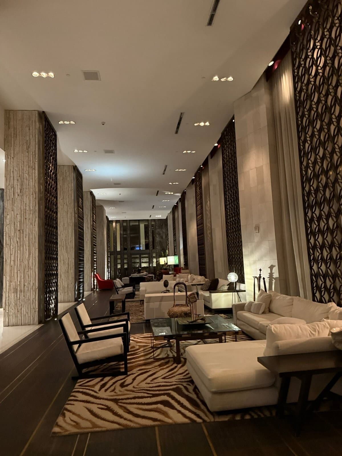 W Miami hotel lobby in Miami