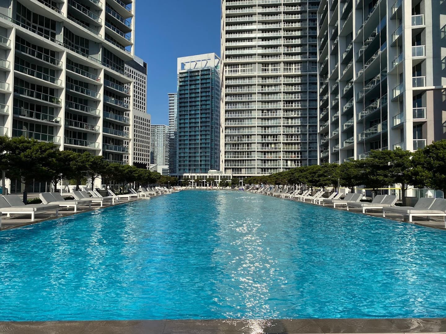 W Miami hotel pool area in Miami