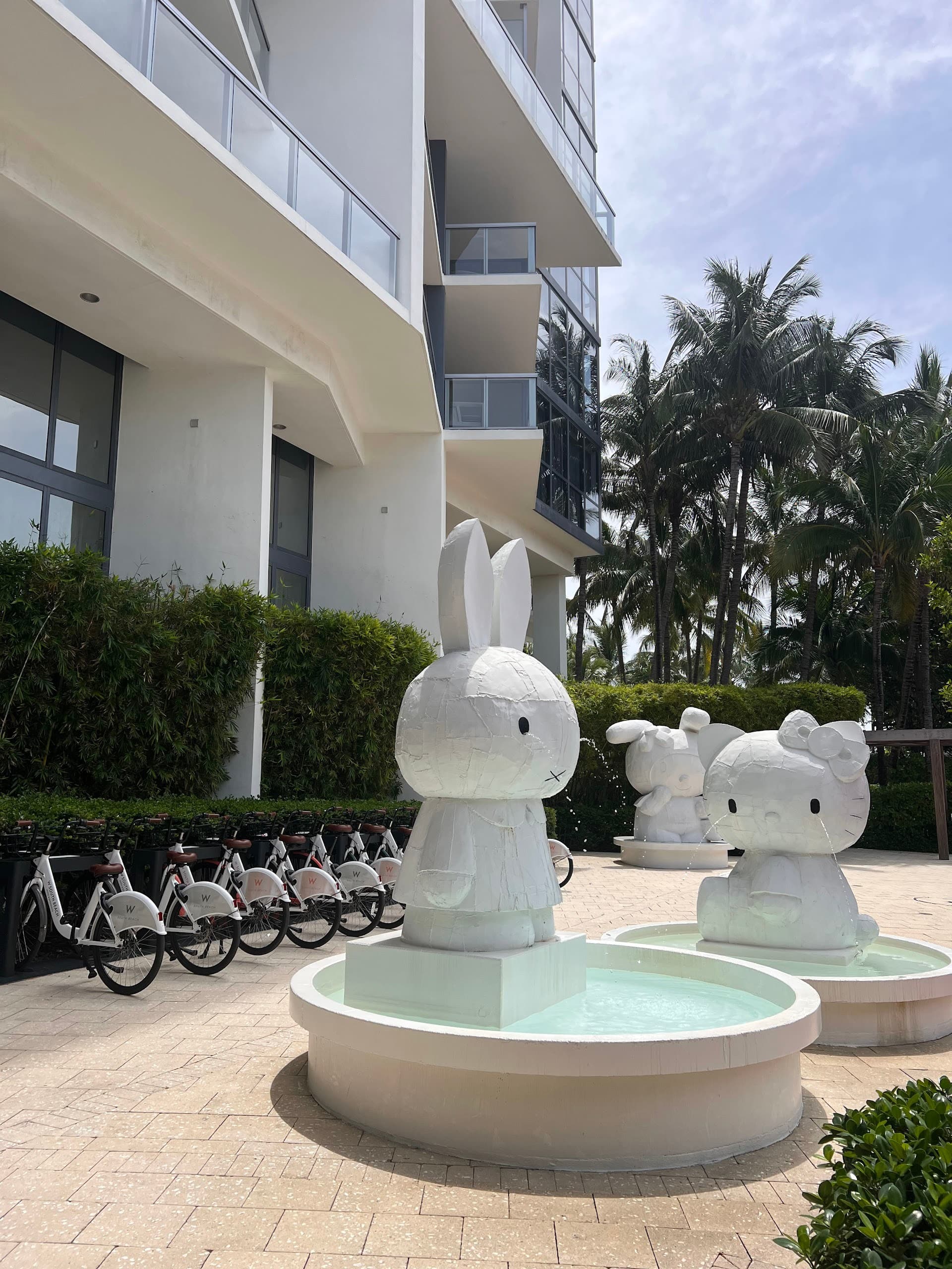 W South Beach outdoor sculptures in Miami Beach
