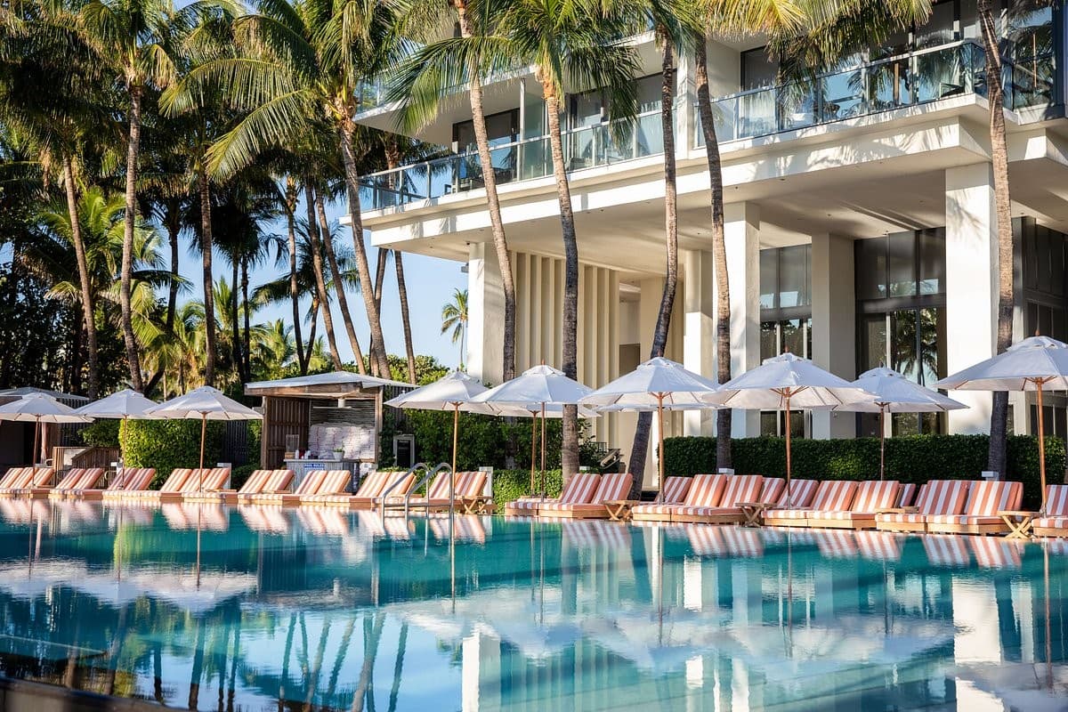 W South Beach pool area in Miami Beach