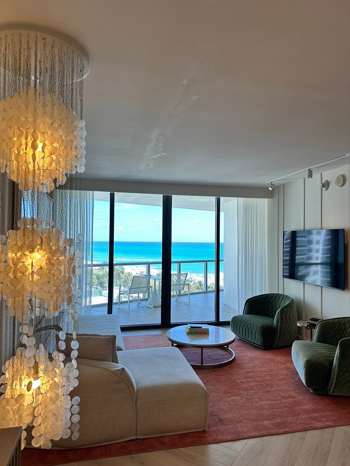 Stylish suite at W South Beach, Miami Beach