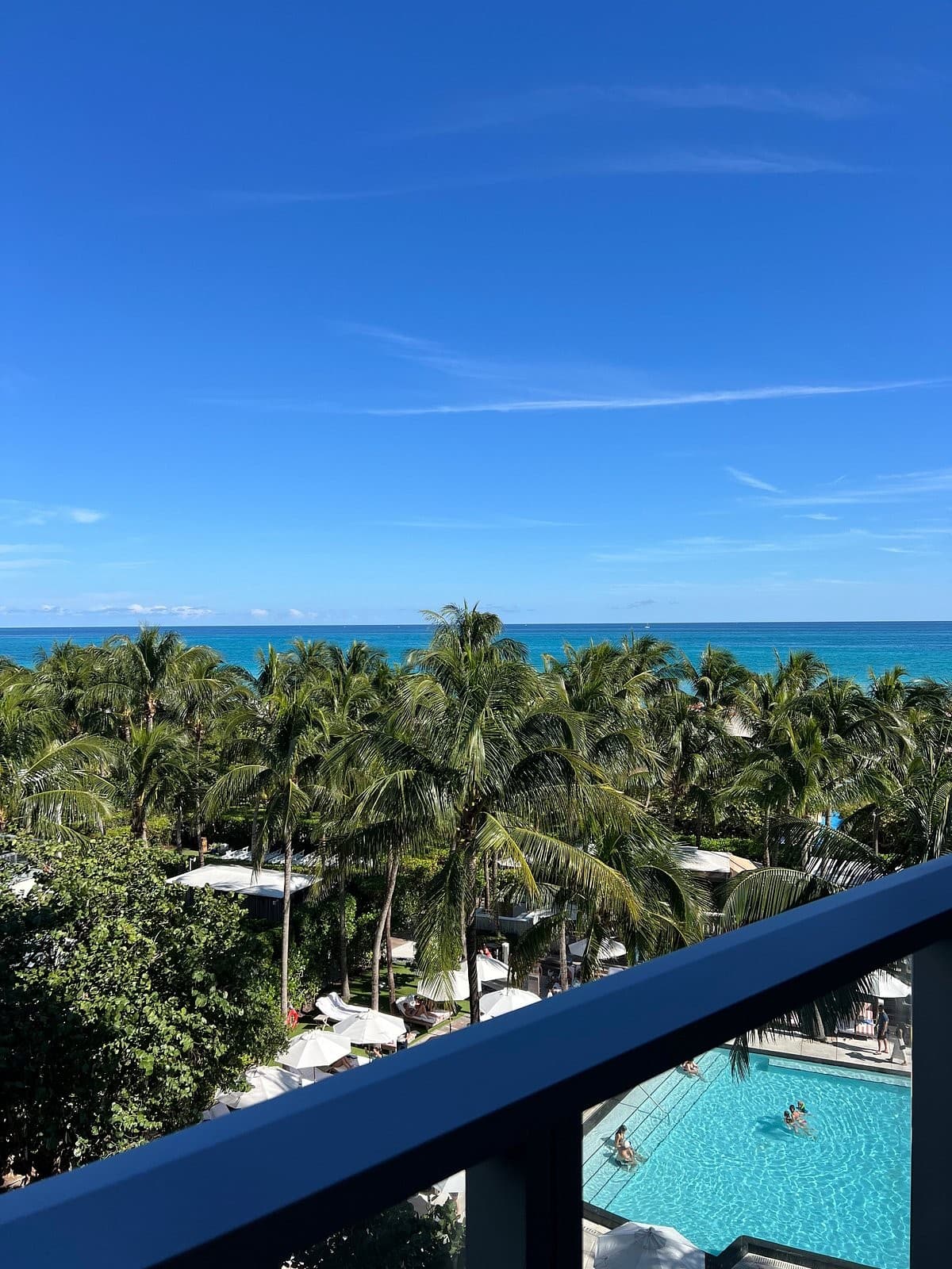 Scenic ocean view from W South Beach in Miami Beach