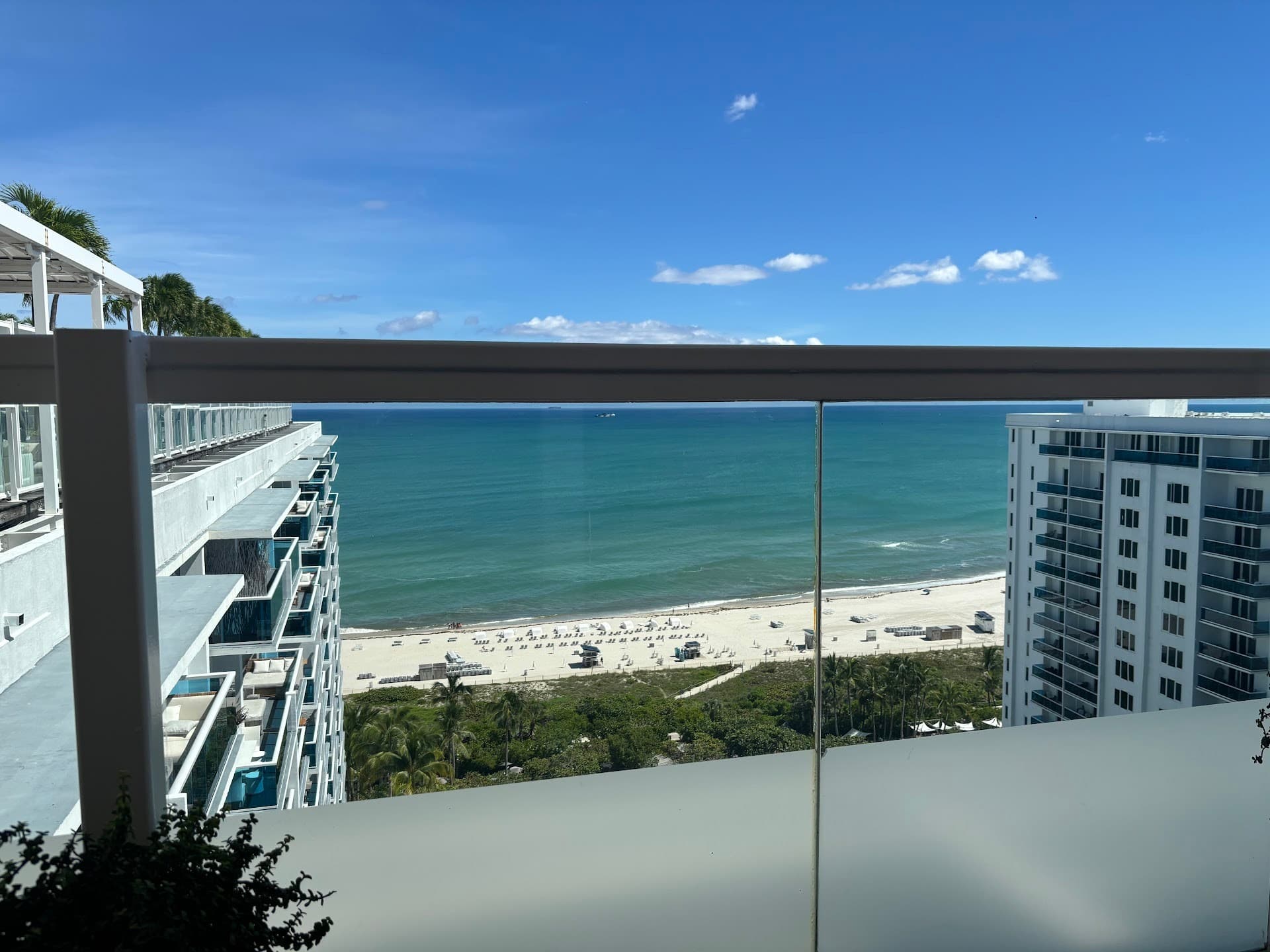 View of Miami Beach from Watr at the 1 Rooftop
