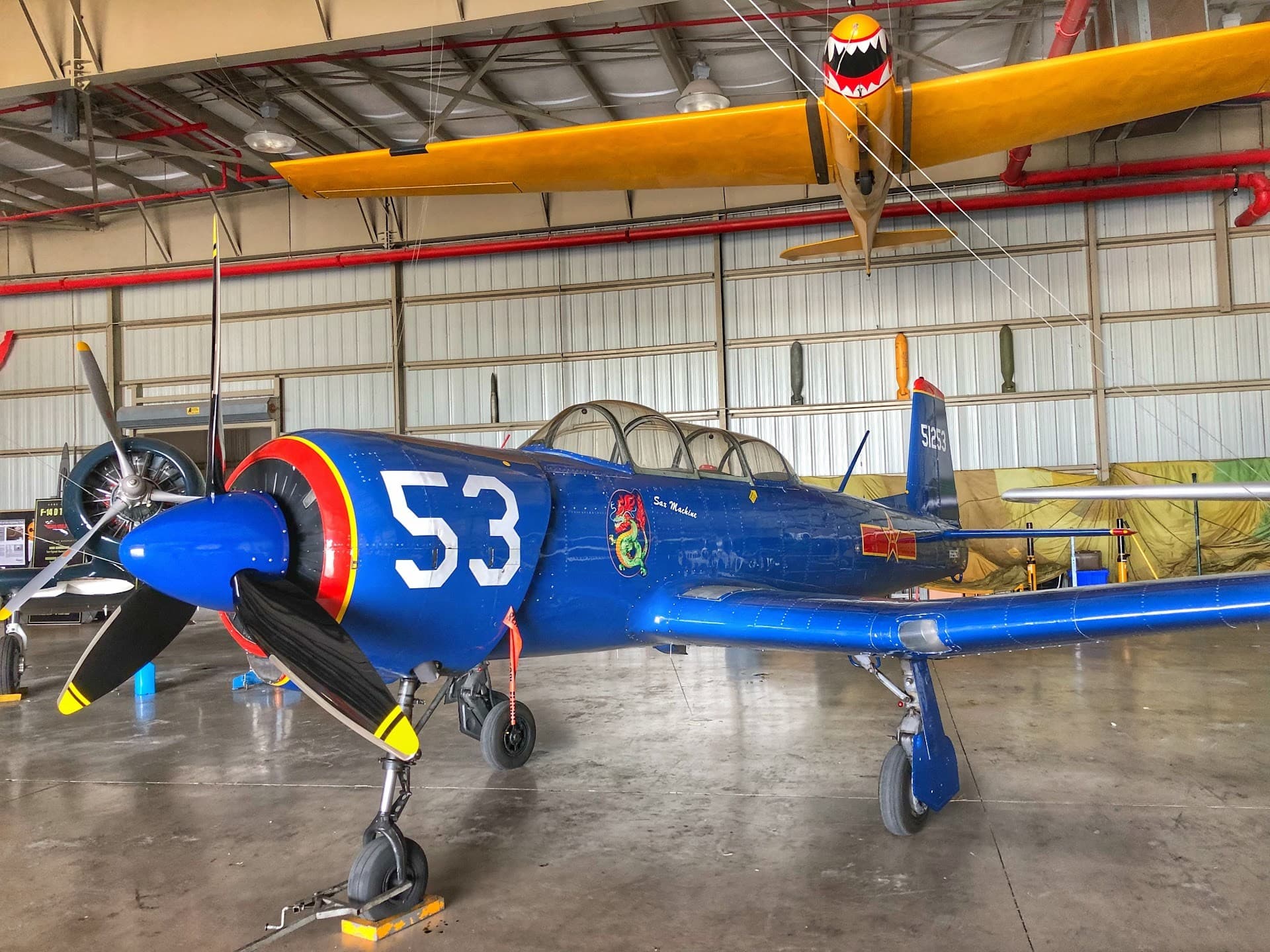 Colorful aircraft exhibit at Wings Over Miami Museum