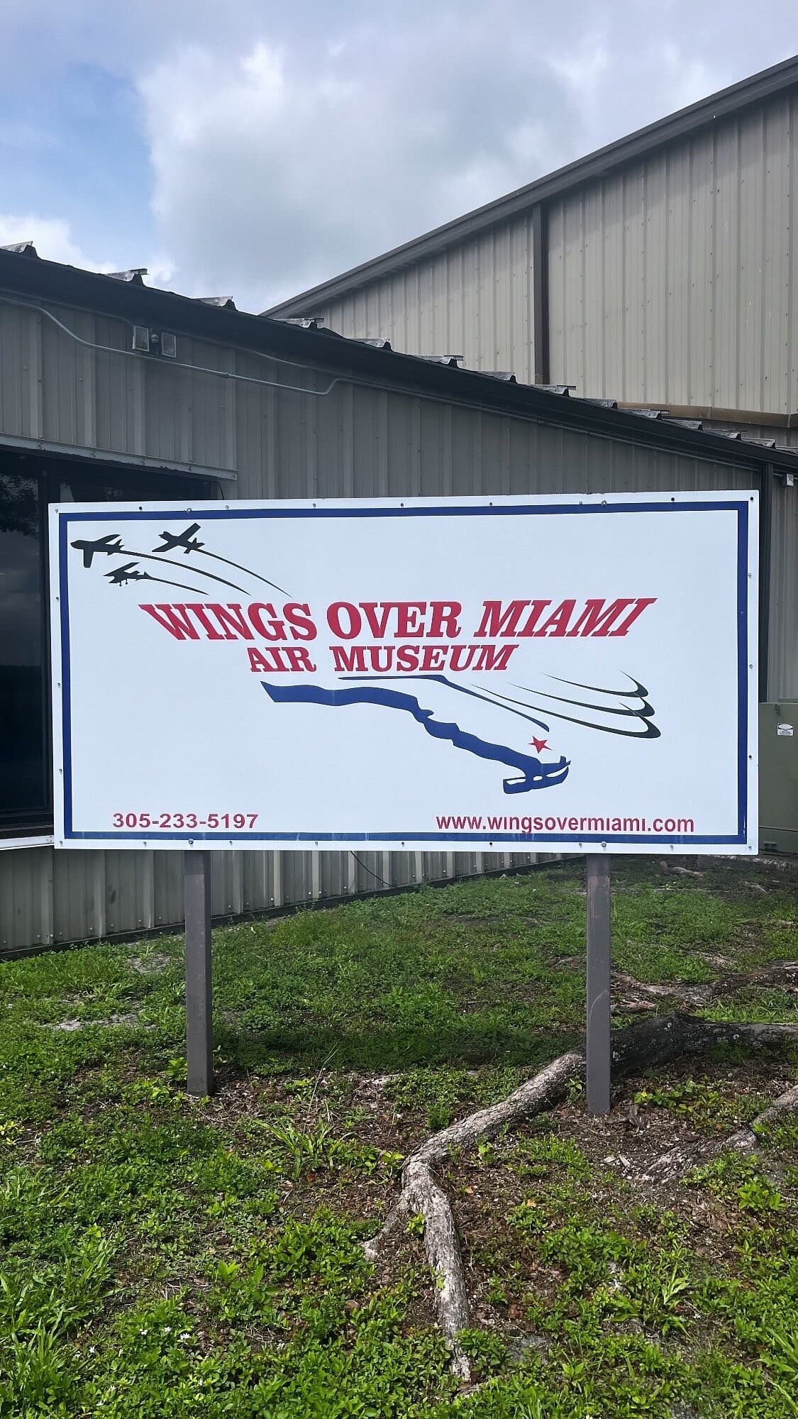 Wings Over Miami Museum sign in Miami.