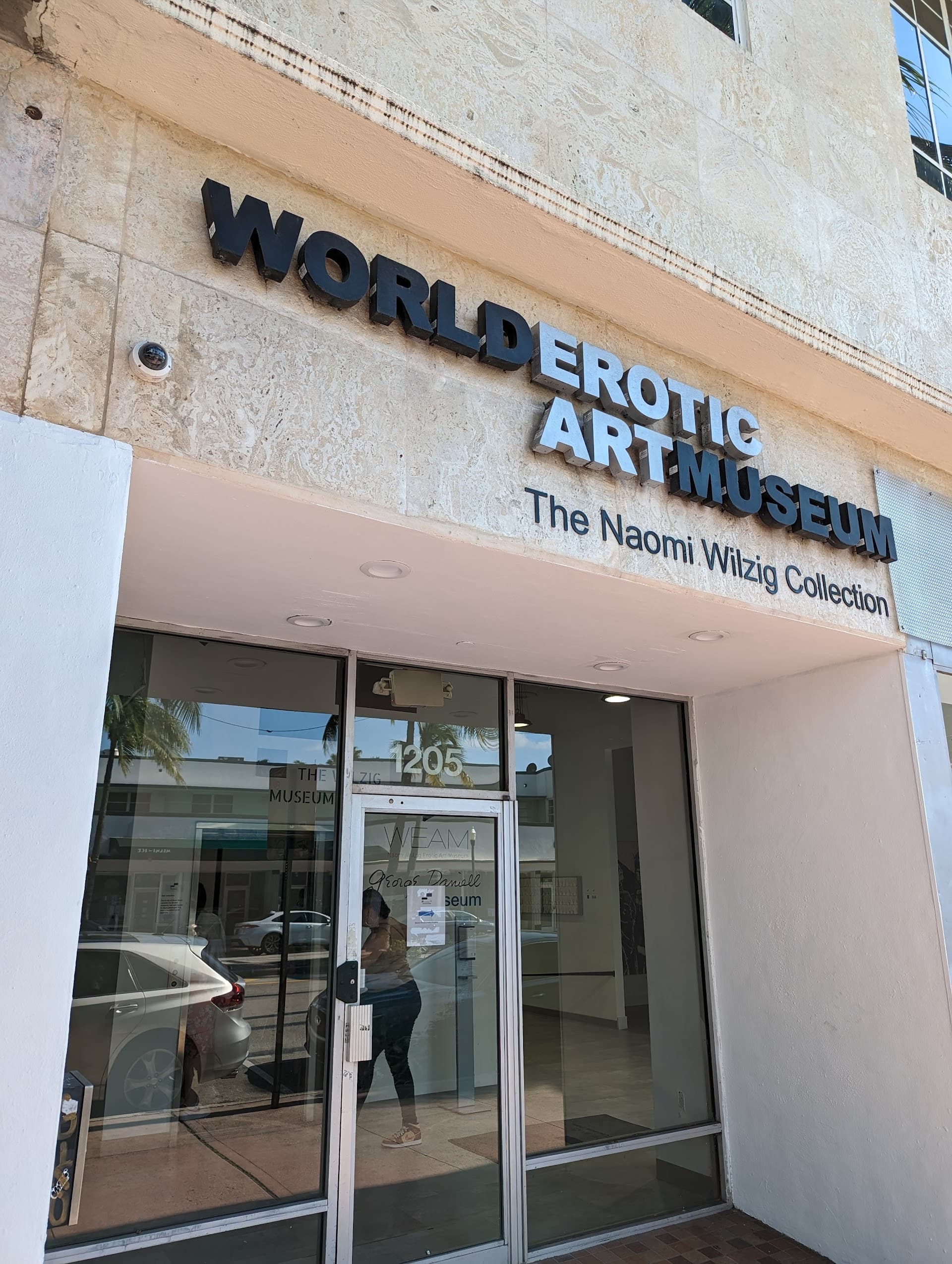 World Erotic Art Museum entrance in Miami Beach