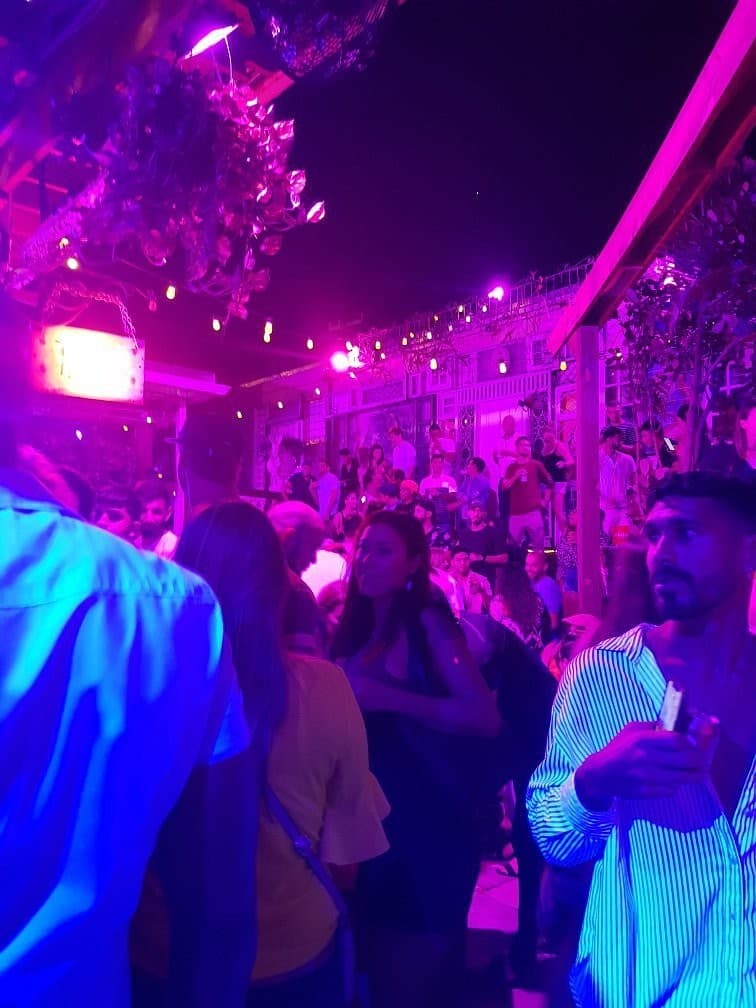 Vibrant nightlife at Wynwood Padel Club in Miami