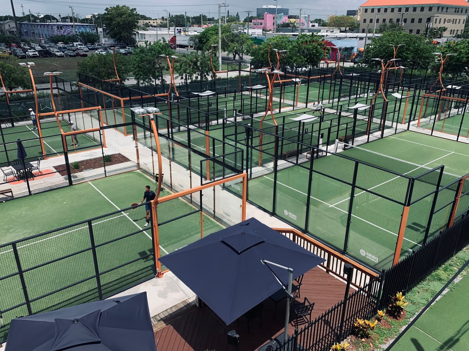 Wynwood Padel Club outdoor courts in Miami