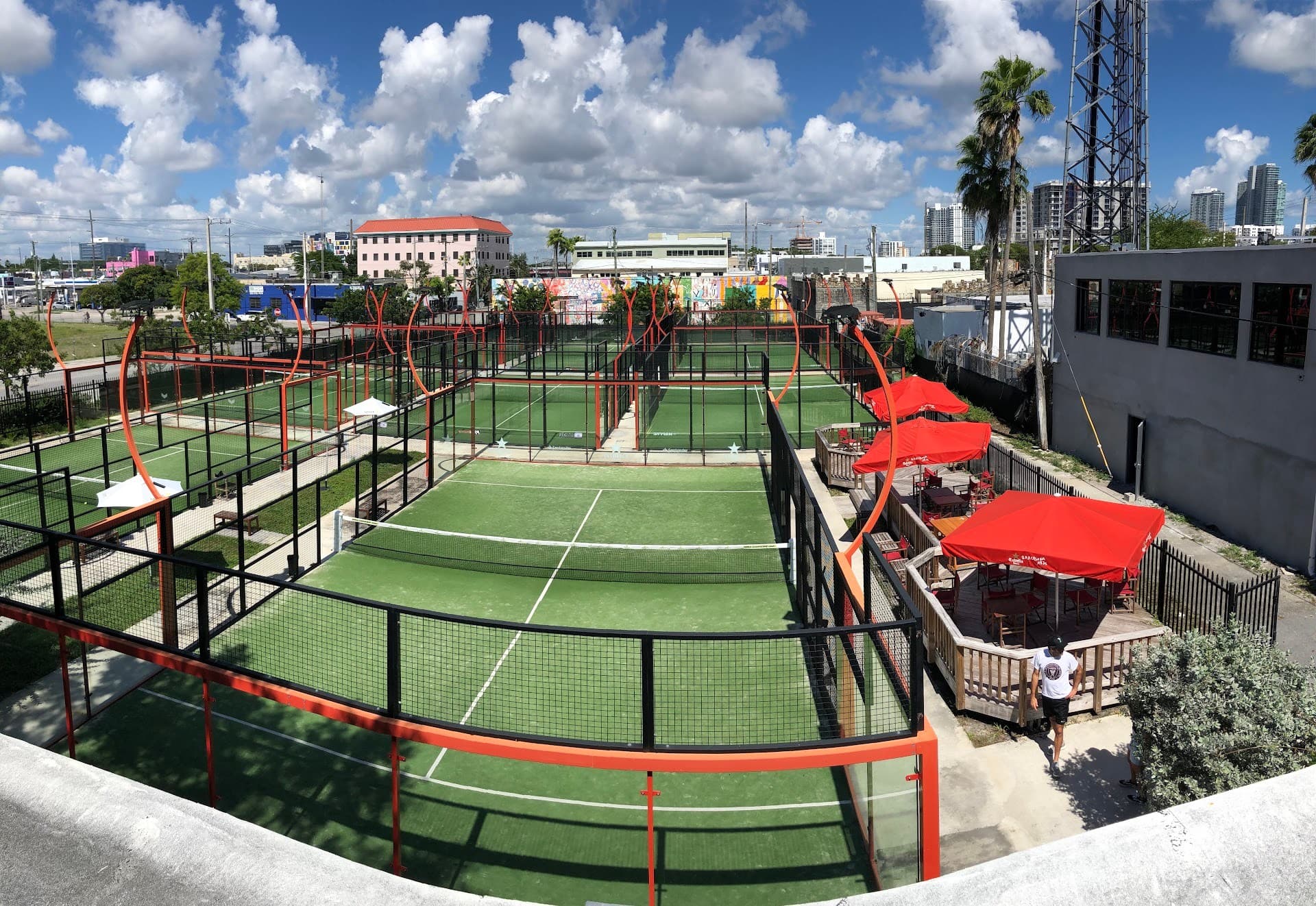 Wynwood Padel Club outdoor courts in Miami