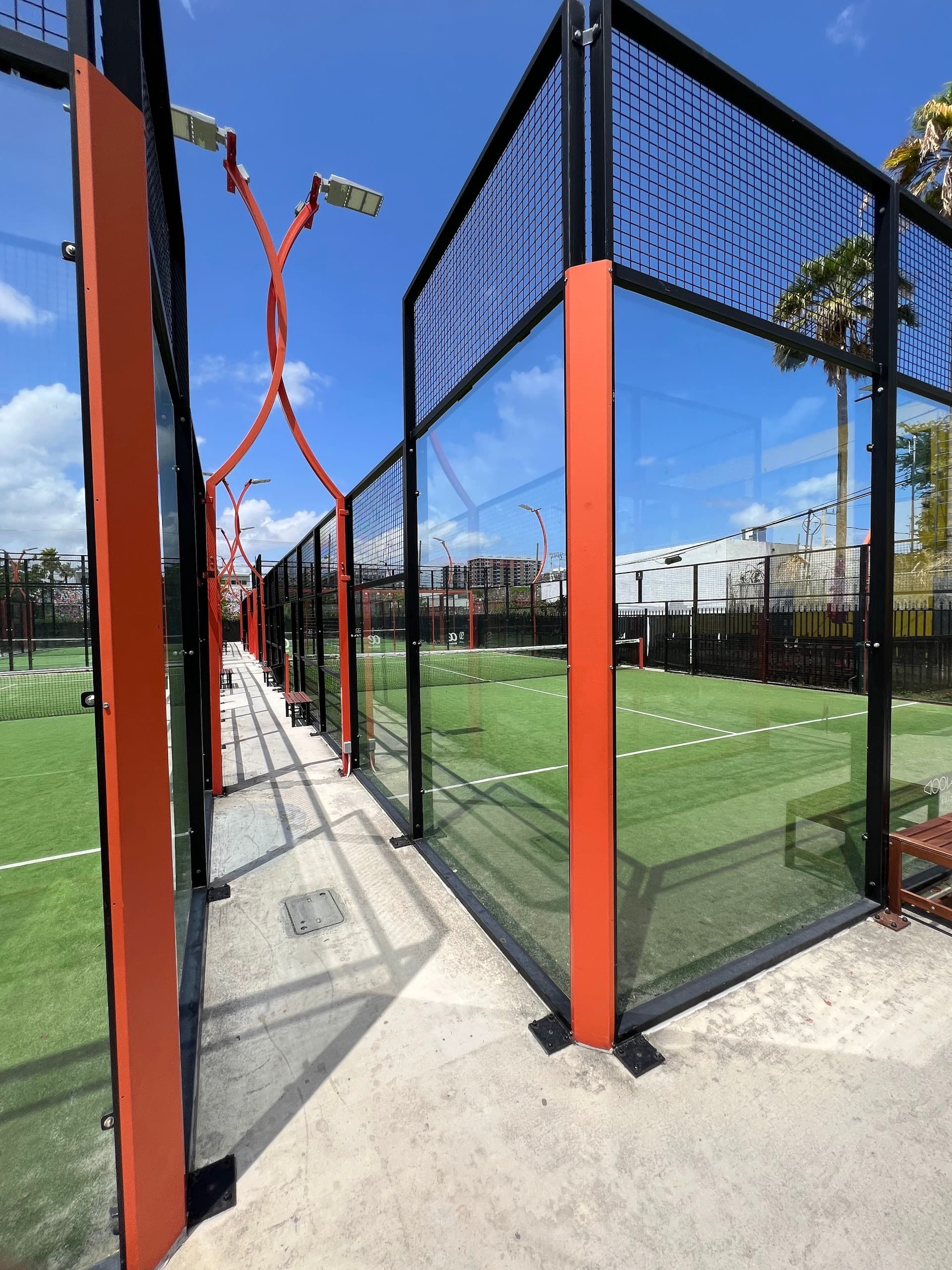 Wynwood Padel Club outdoor courts in Miami