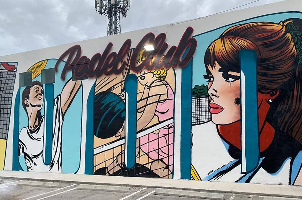 Wynwood Padel Club mural in Miami