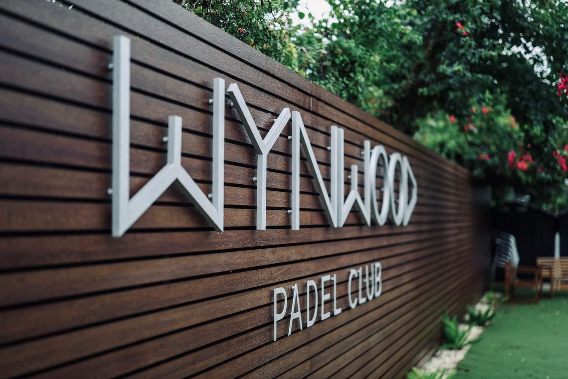 Wynwood Padel Club sign in Miami