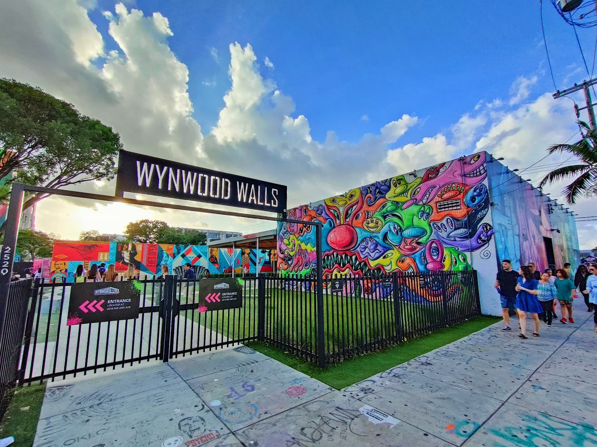 Wynwood Walls attraction in Miami with vibrant street art