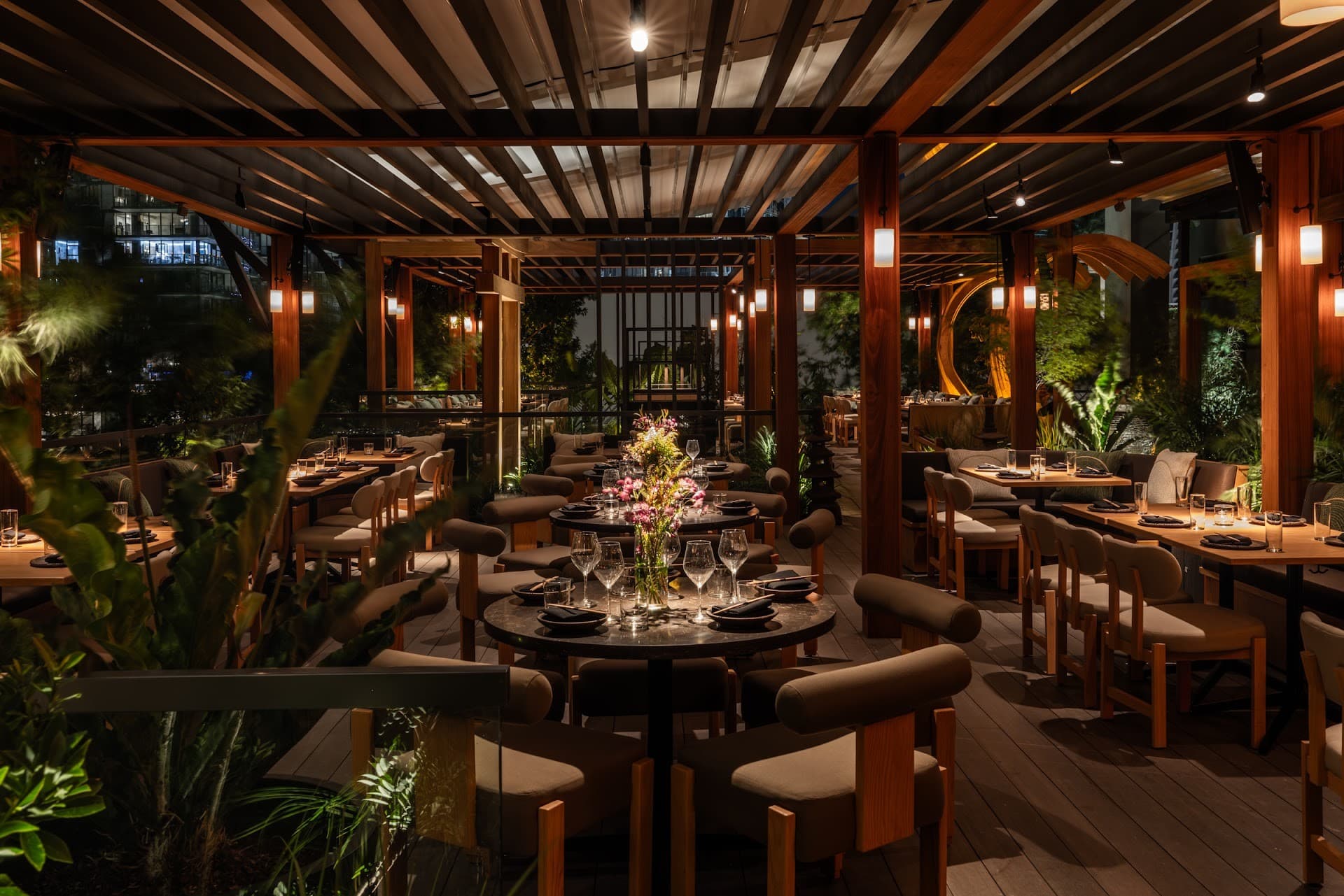Yamashiro Miami interior dining scene