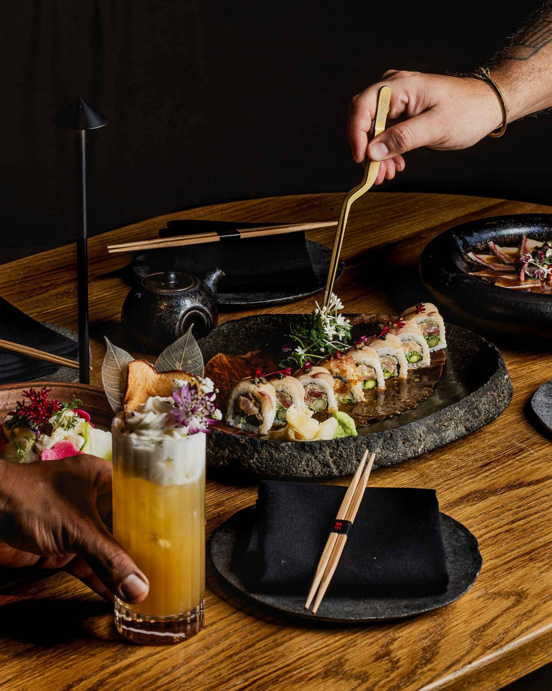 Sushi and cocktails at Yamashiro Miami restaurant