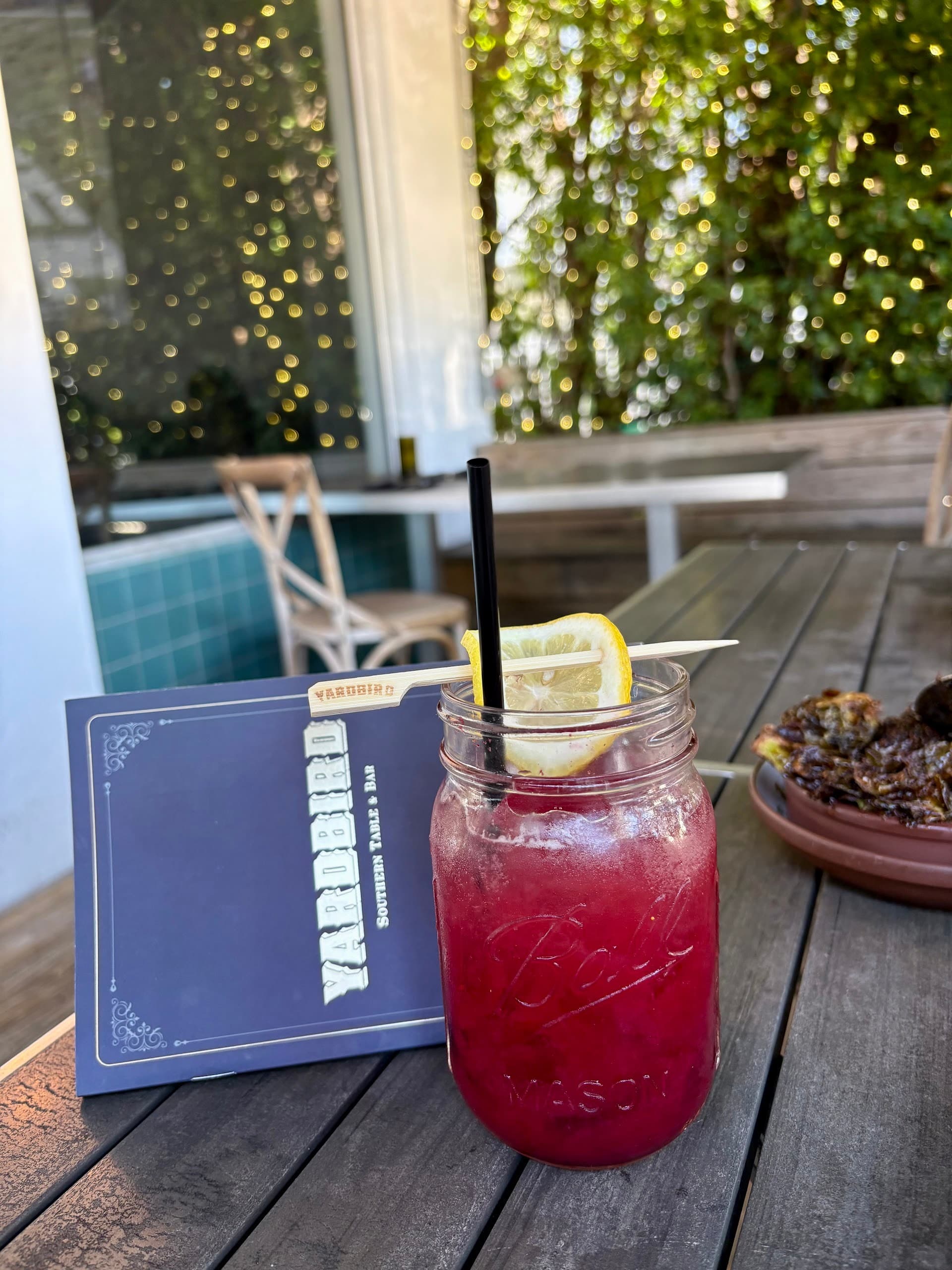 Refreshing cocktail at Yardbird Table & Bar in Miami Beach