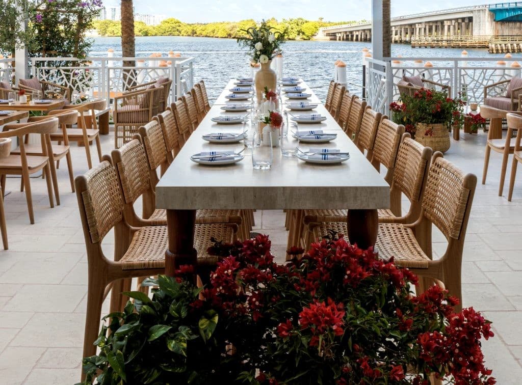 Yaya Coastal Cuisine dining area in Miami