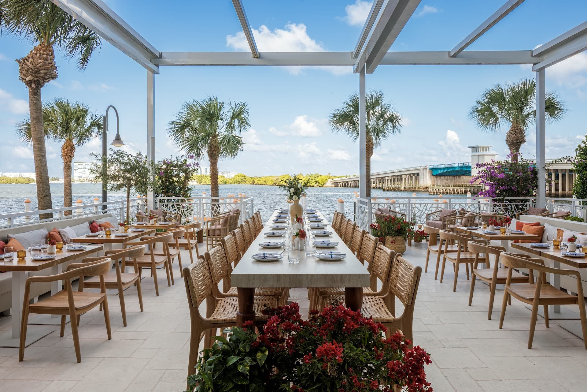 Yaya Coastal Cuisine outdoor dining area in Miami