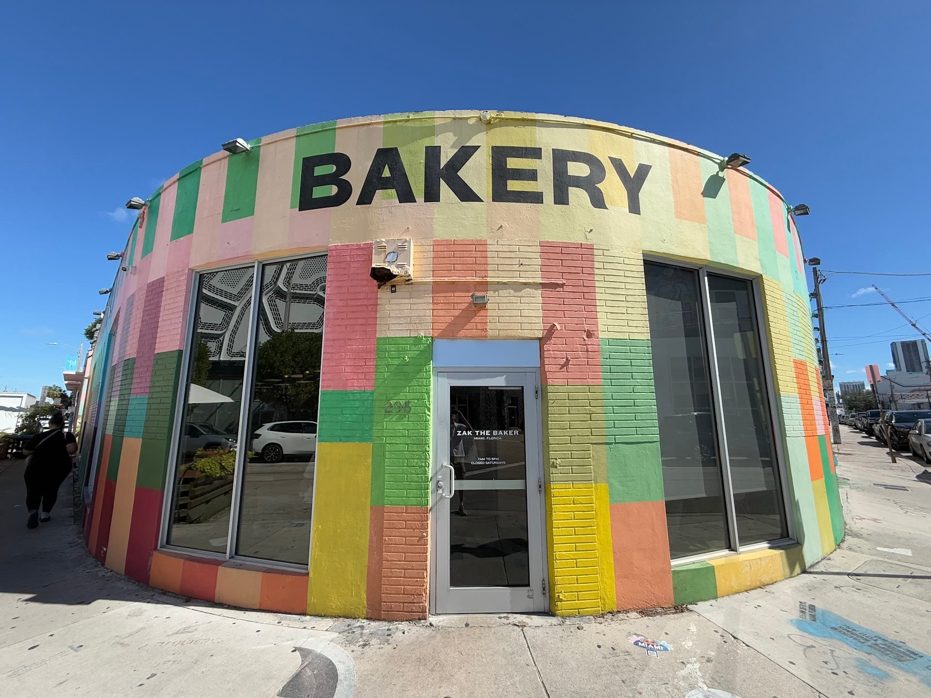 Zak the Baker exterior in colorful Miami