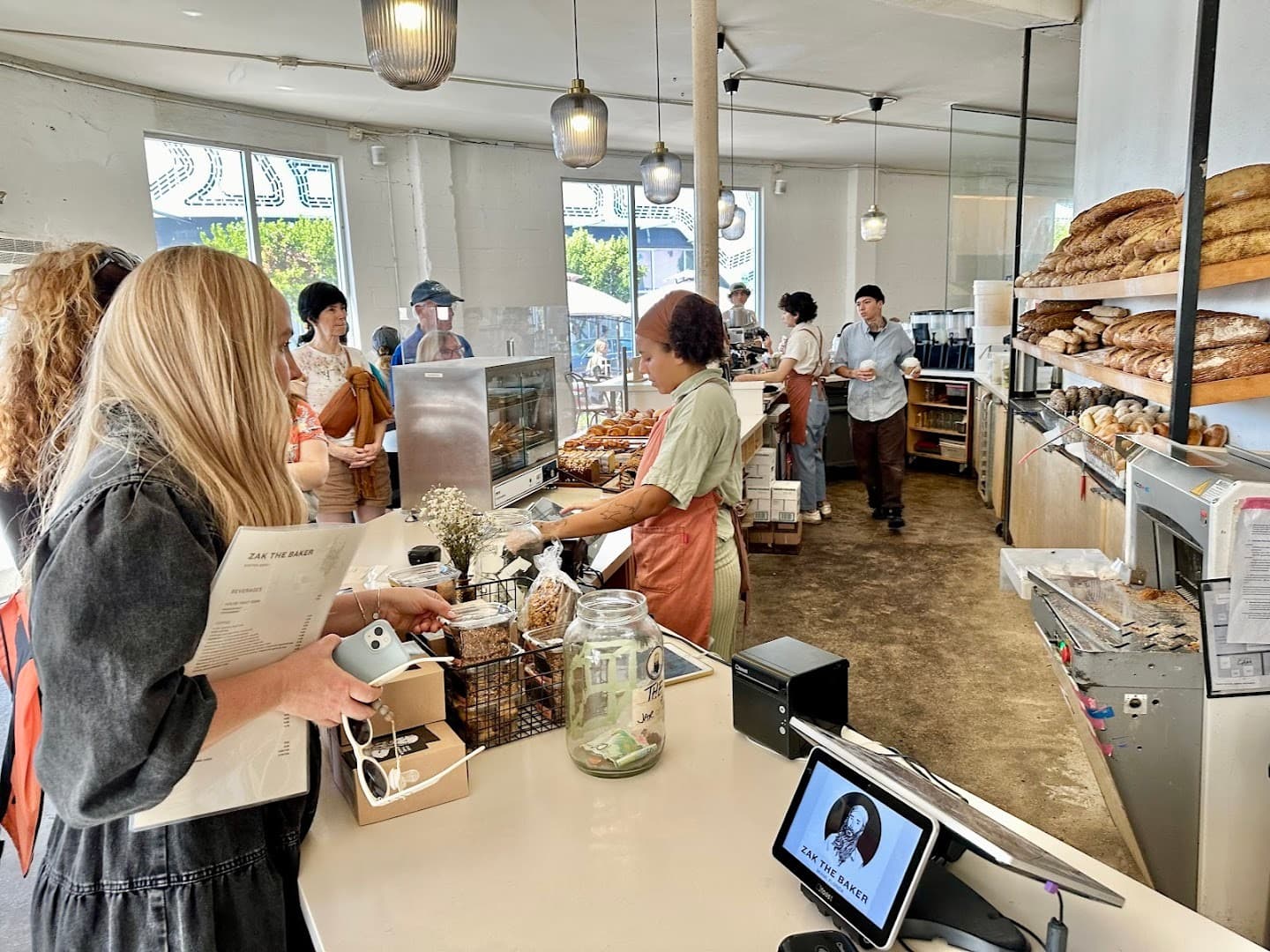Interior of Zak the Baker in Miami