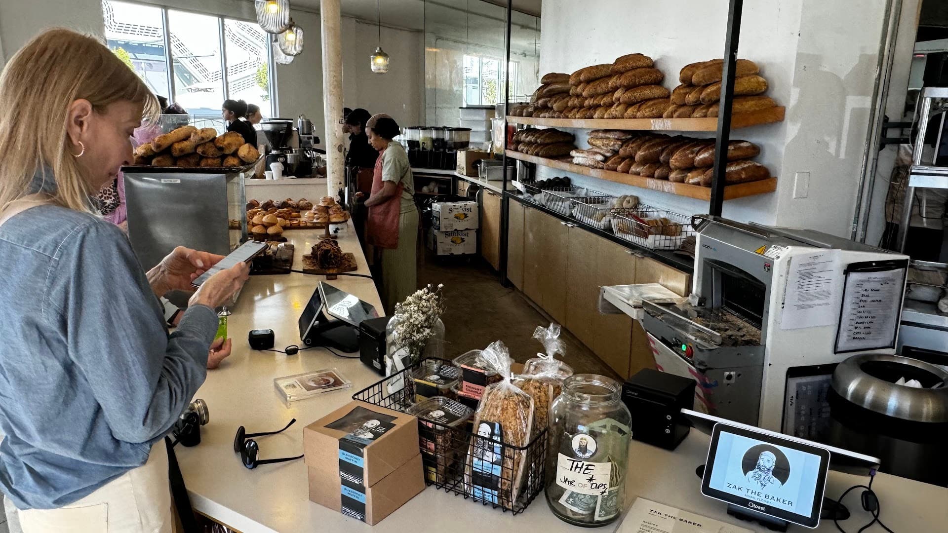 Interior of Zak the Baker in Miami